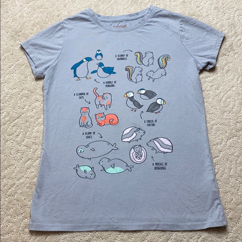 Cat & Jack animal groups short sleeve T-shirt